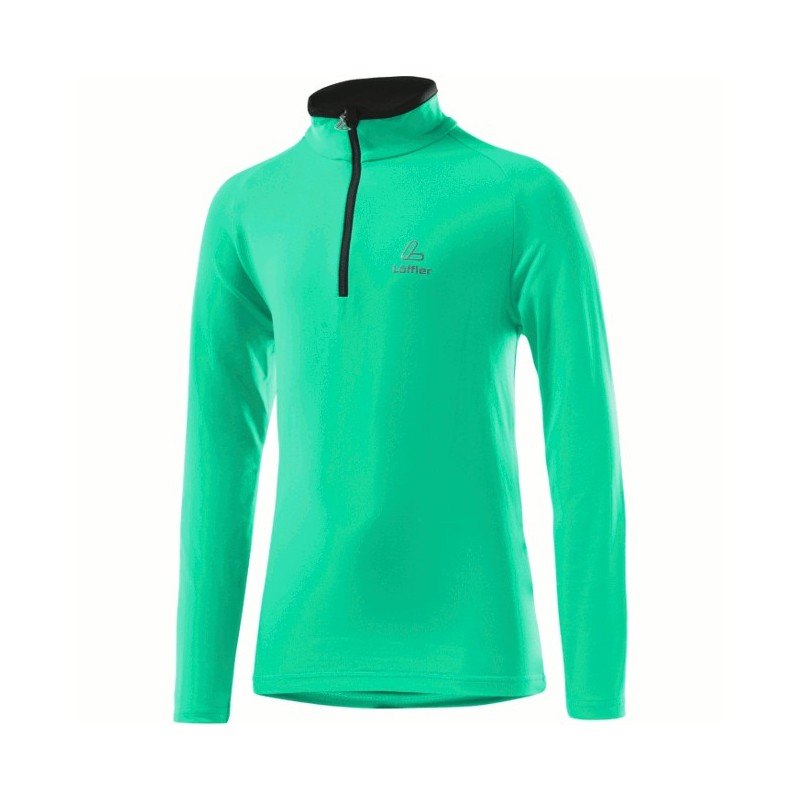 Löffler barn Thermo-Innervelours genser Basic Emerald Löffler barn Thermo-Innervelours genser Basic Emerald